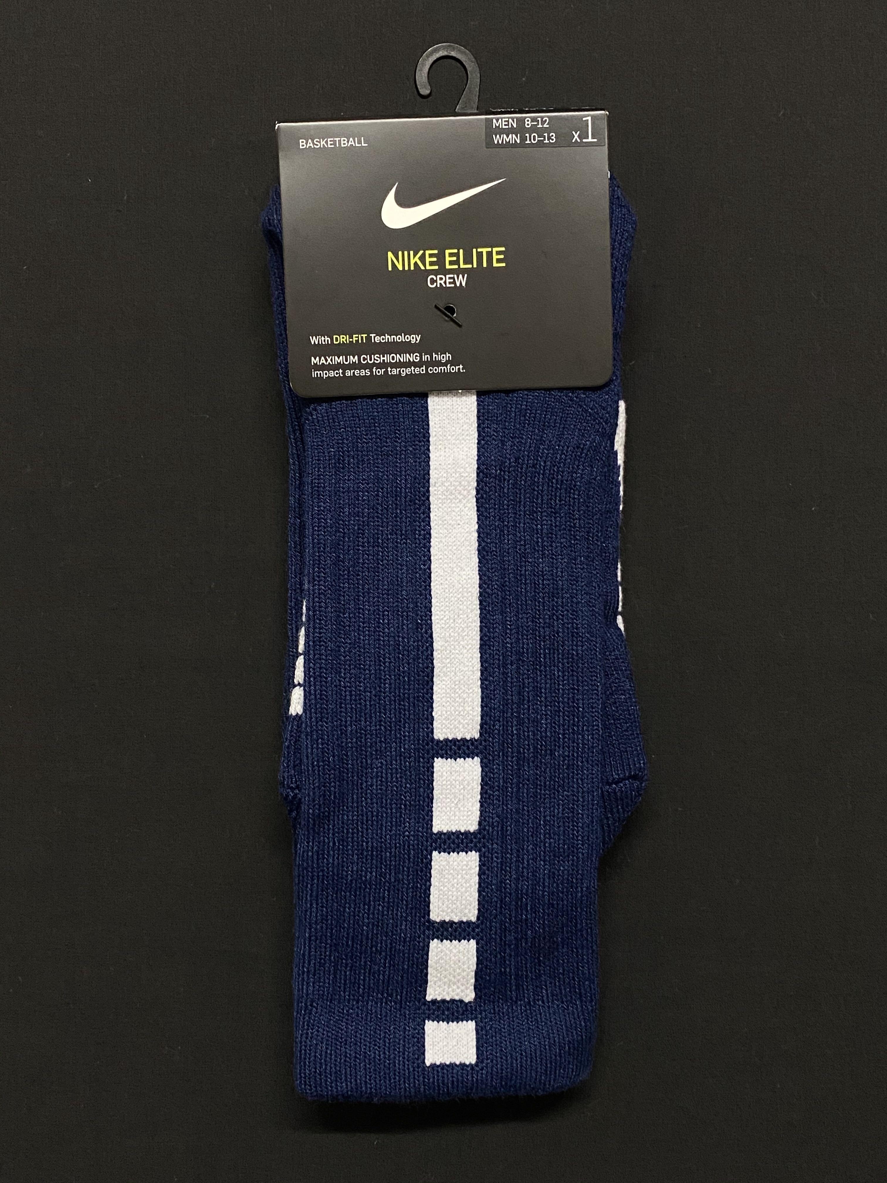navy blue nike elite socks