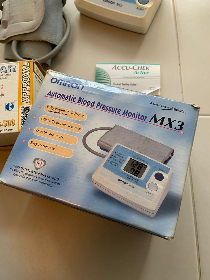 Omron MX3 Blood Pressure Monitor set, Health & Nutrition, Health