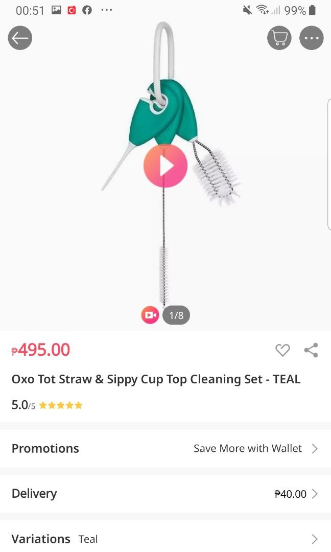 Oxo tot cleaning set (Category: Baby Toiletries & Grooming) located in Manila. Submitted by therealbargain (Listing ID 1022863040, Image 3). Description: STRICTLY NON NEGOTIABLE.