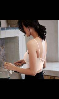 Padded cami top in White - Fits size XS - M