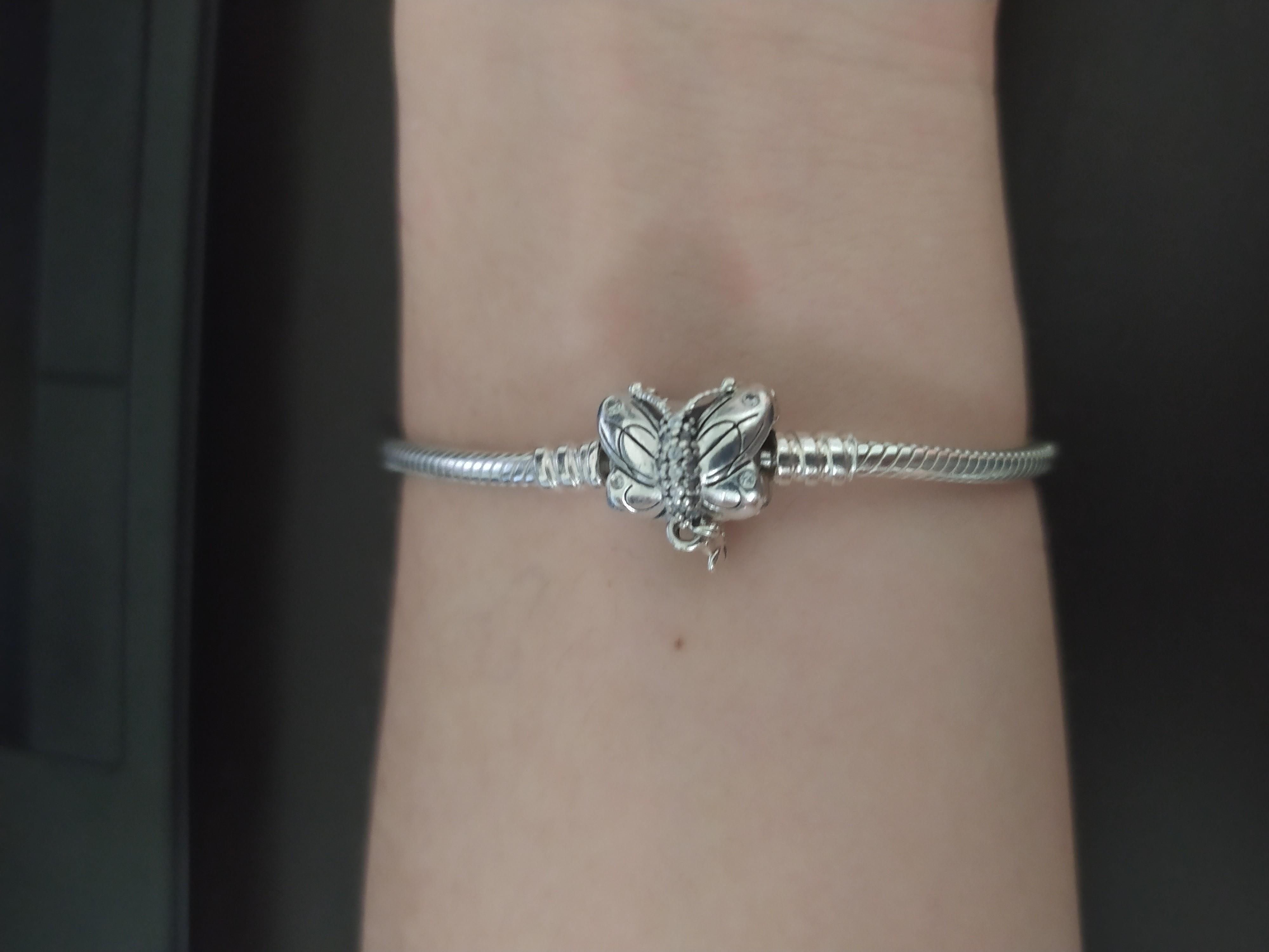 Pandora Bracelet butterfly clasp AUTHENTIC