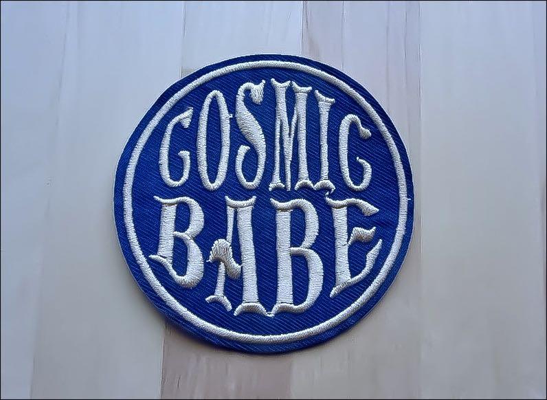 (Patch) Cosmic Babe Gold Blue Typography Scripts Universe Outer Space ...