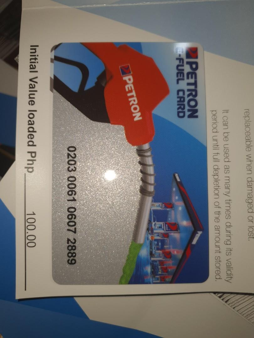 Petron E Fuel Card Tickets Vouchers Store Credits On Carousell