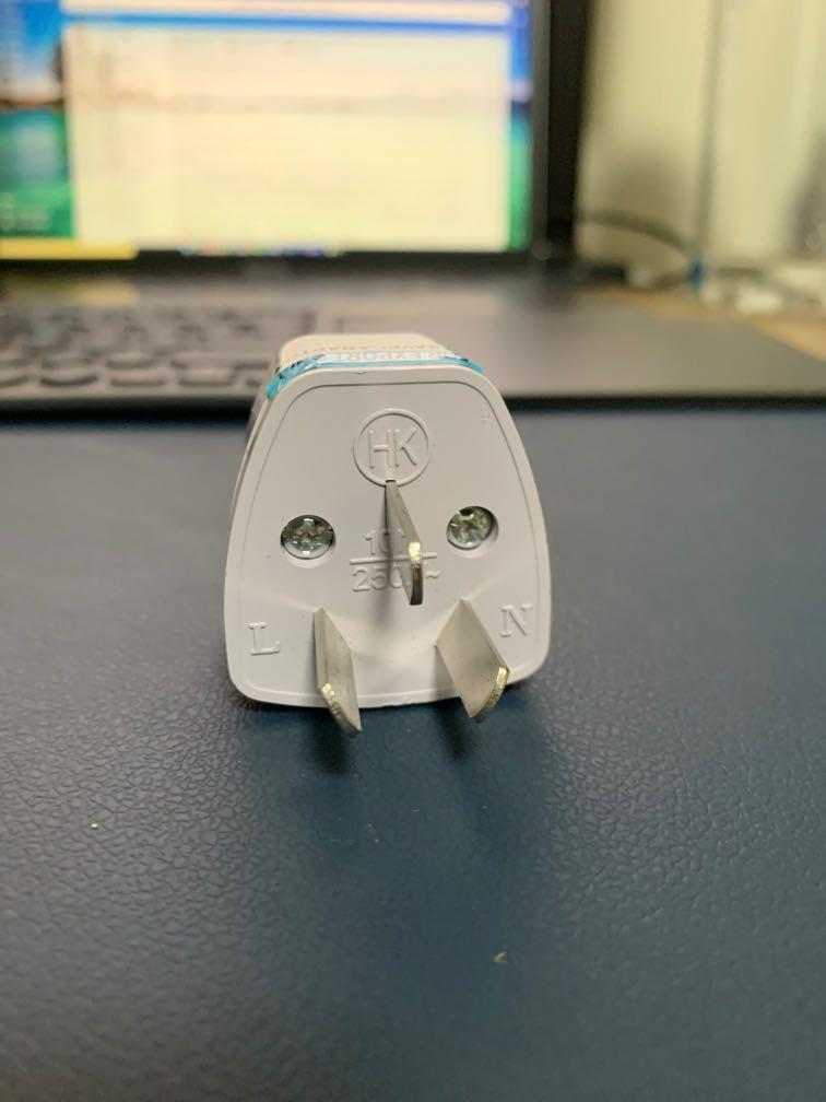 Plug adapter with Ground for Australia/NZ/China, Computers & Tech