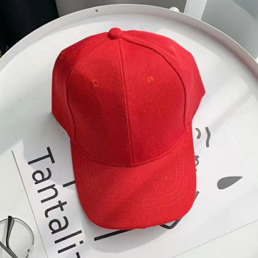 womens red baseball cap