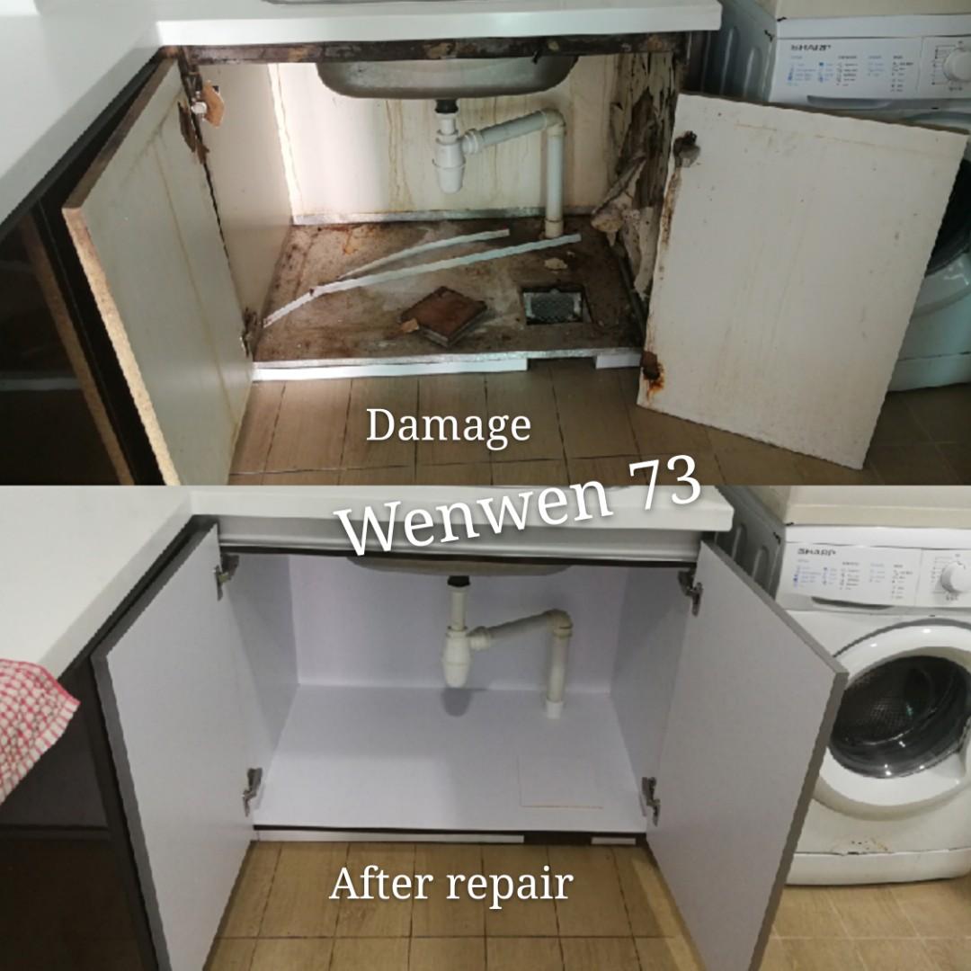 Repair Cabinet Water Proof Board Home Services Home Repairs On Carousell