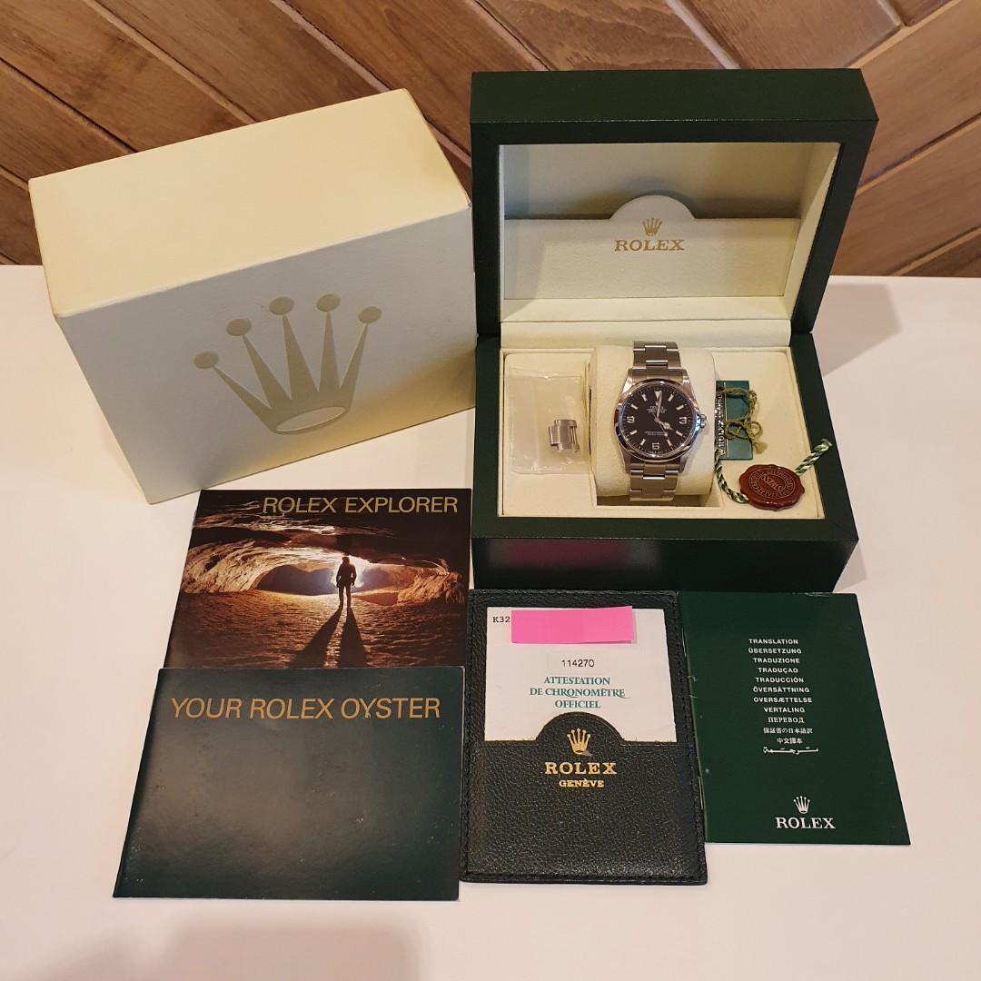 Rolex Explorer 114270 Full Set Luxury Watches On Carousell