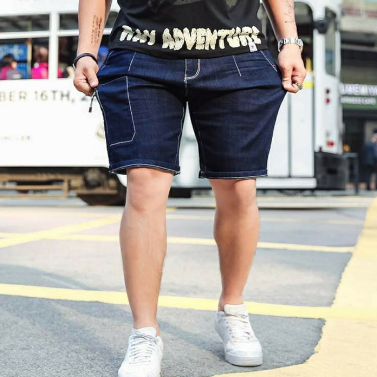 Mens plus size denim shorts top