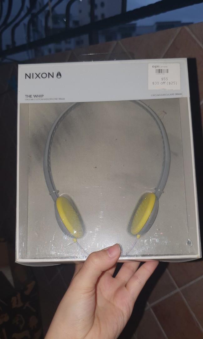 SALE Nixon Whip Headphones Brand new epicentre (Category: Other Audio Equipment) located in Singapore. Submitted by sellingz (Listing ID 1022715037, Image 2). Description: i paid $55 as shown $30 off was only if i spend above $200 which i did not.