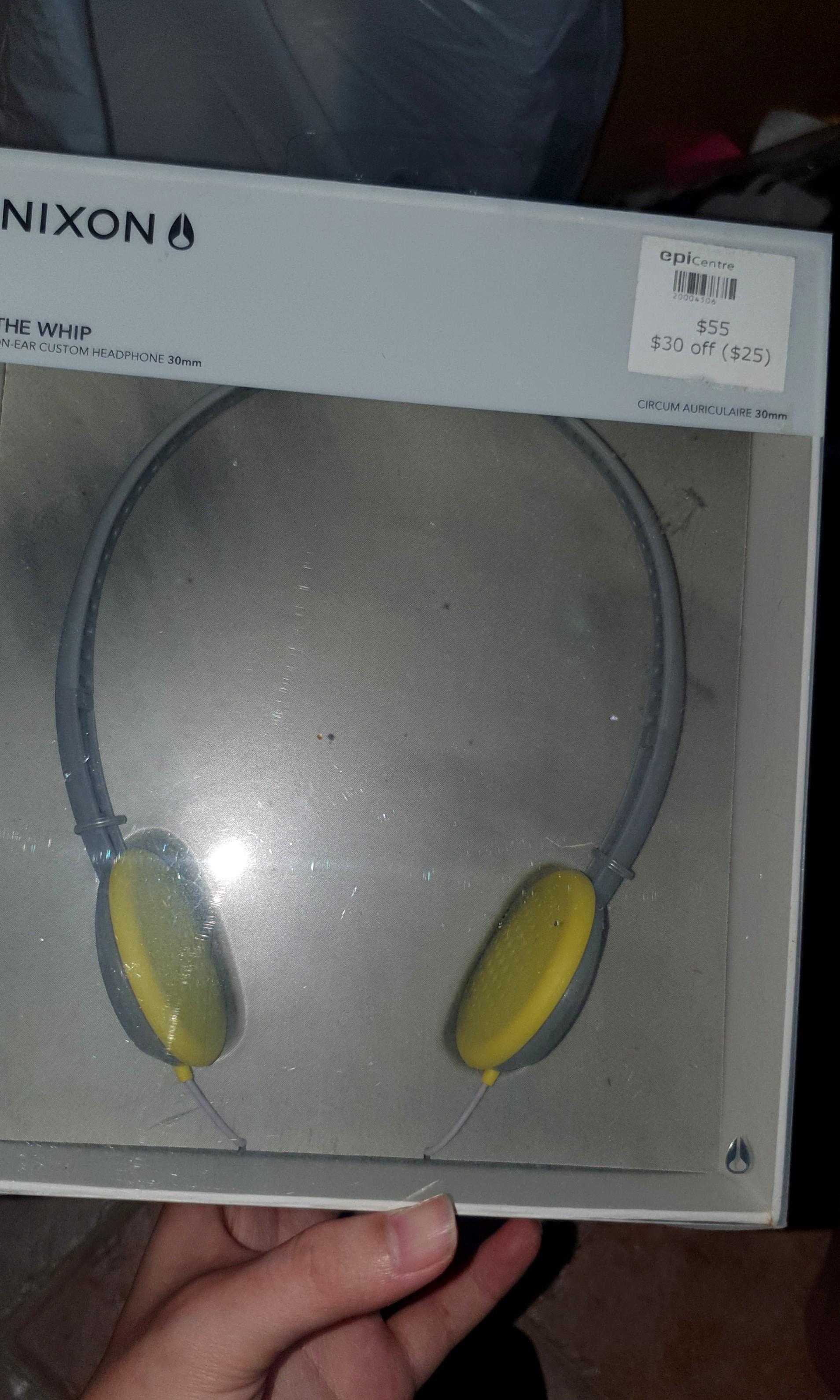 SALE Nixon Whip Headphones Brand new epicentre (Category: Other Audio Equipment) located in Singapore. Submitted by sellingz (Listing ID 1022715037, Image 1). Description: i paid $55 as shown $30 off was only if i spend above $200 which i did not.