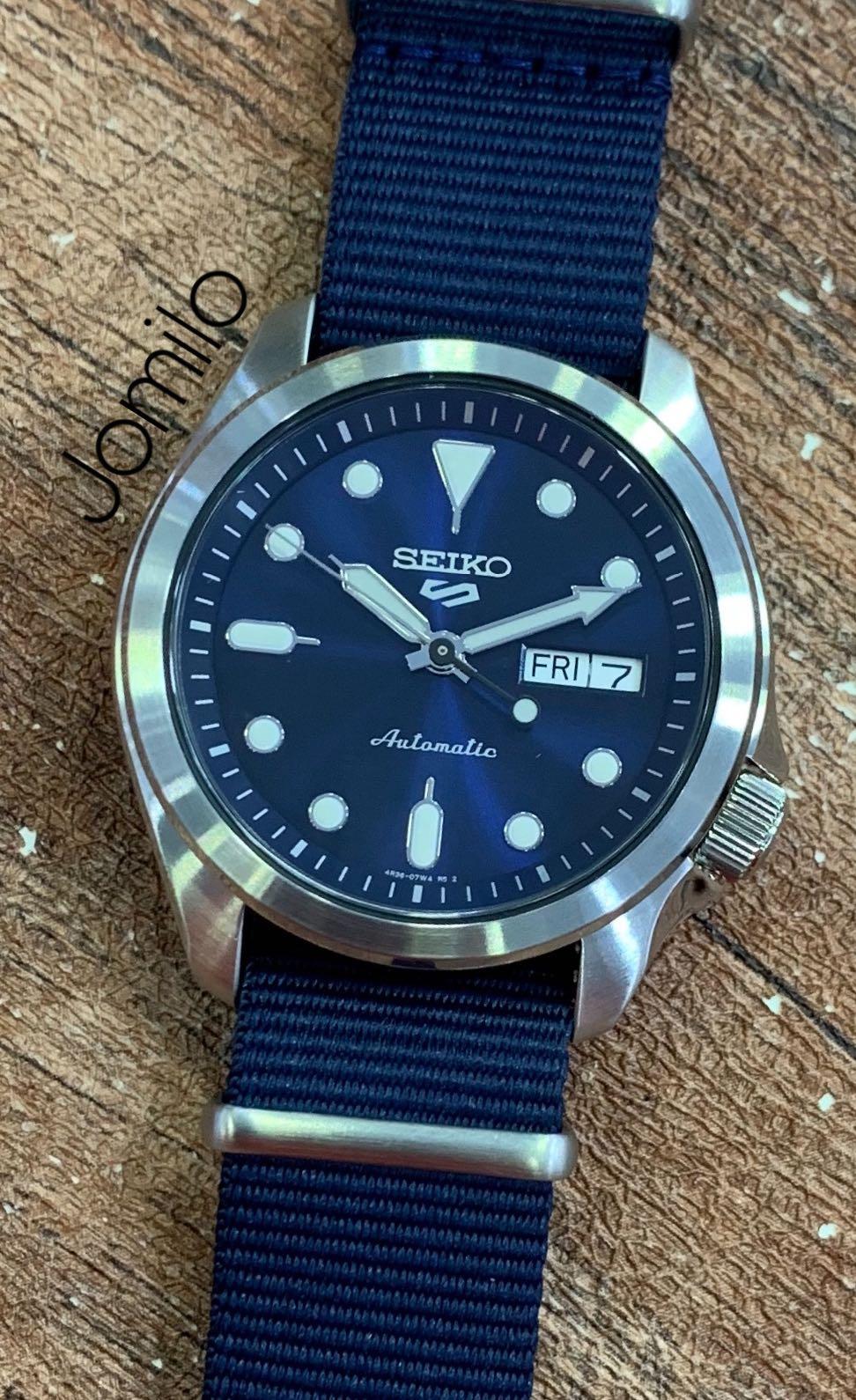 Seiko 5 Superman Sports Style Blue Dial Blue Nato Band Wr 100m Authentic Srpe63k1 Men S Fashion Watches On Carousell