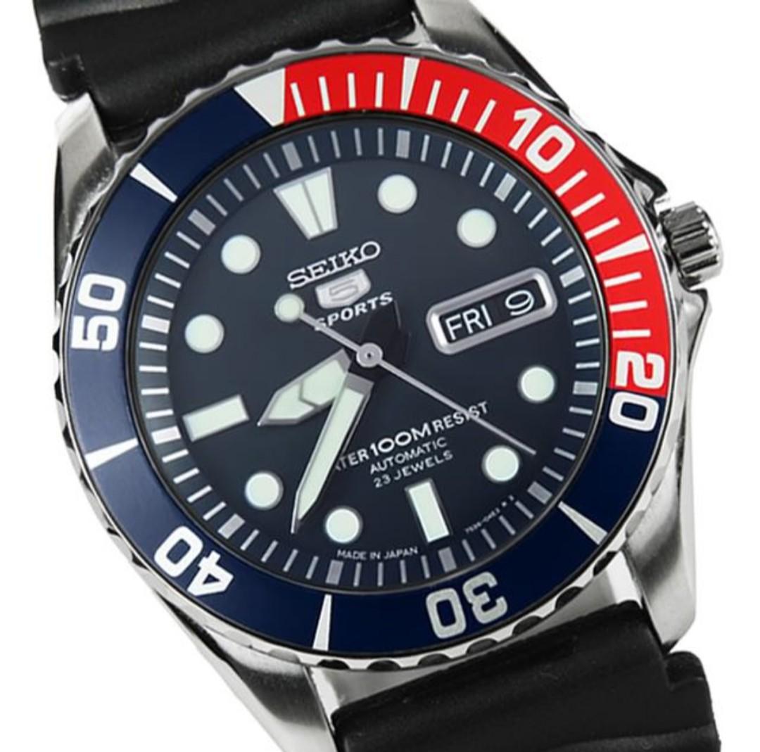 SNZF15J2 SEIKO 5 SPORTS JAPAN AUTOMATIC MENS DIVER WATCH Mo