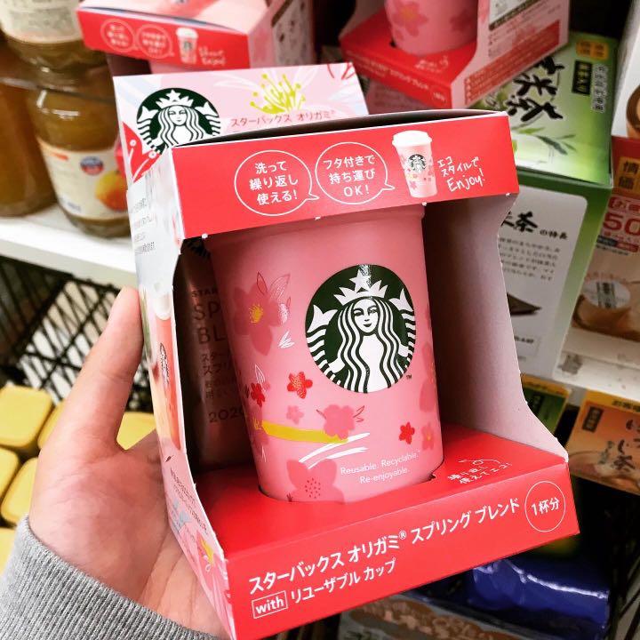 Starbucks Sakura Reusable Cup W 1 Pack Of Origami Spring Blend Drip Coffee Home Furniture Home Appliances Other Kitchen Appliances On Carousell