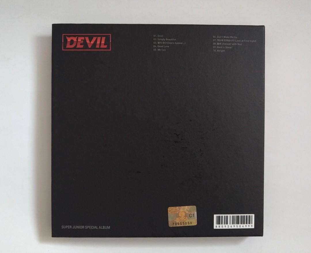 Super Junior --- Devil （分類：其他周邊）位於 Hong Kong。 由 fishgoodday 提交（商品編號 1022660609，圖片 2）。簡介： 強仁小卡 多年前買落，執屋放出 交收時間及地點: 上班日子18:15至 18:30九龍灣地鐵站及 19:30至19:45天水圍西鐵站。 星期六日prefer屯元天西鐵站，可再議。 可現金(面交), payme及匯豐轉帳，平郵需自費。。