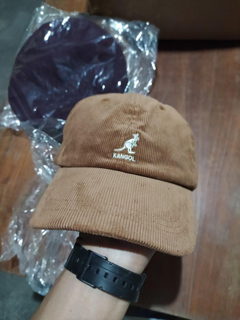 Topi Kangol Cord Baseball, Fesyen Pria 