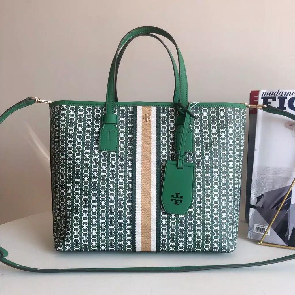 Tory Burch shopping bag jacquard small Original Factory Outlet Fesyen Wanita Tas Dompet di Carousell
