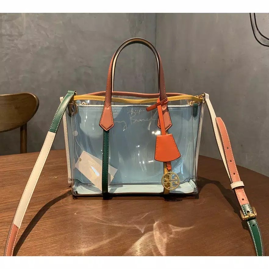 Tory burch store transparent tote bag