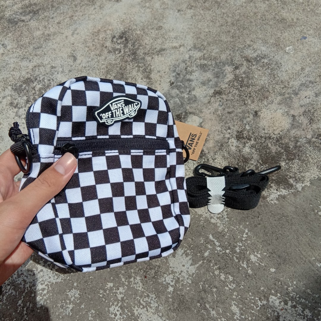 Vans checkerboard sling bag top