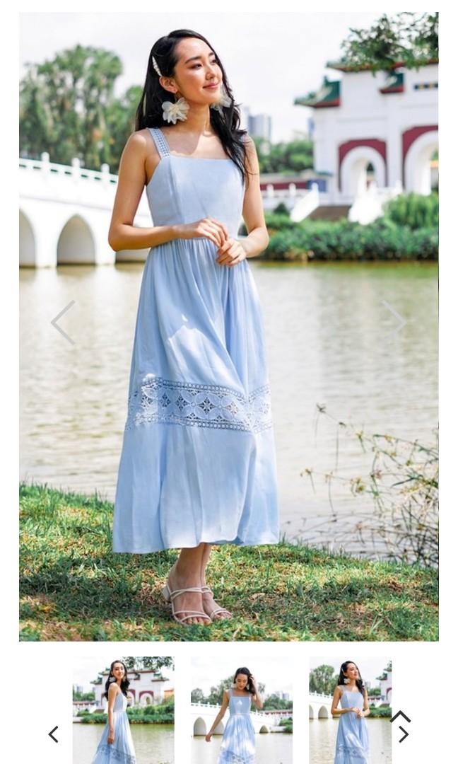 periwinkle blue maxi dress