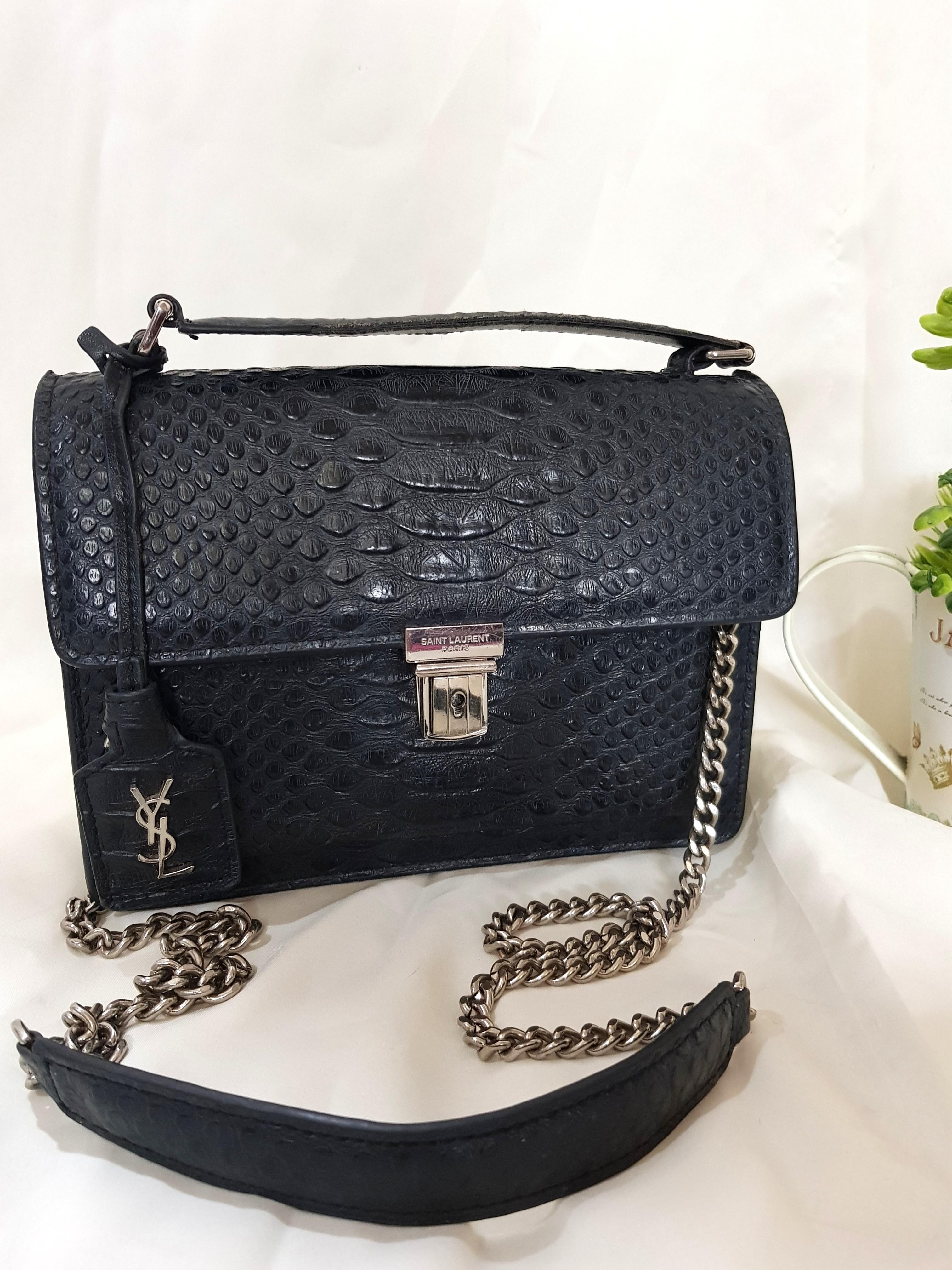 Ysl crocodile skin bag clearance