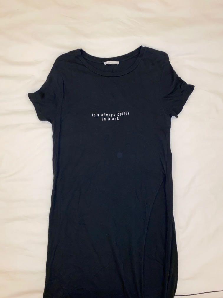 Zara Long Shirt With Slit Both Sides Women S Fashion Clothes Tops On Carousell