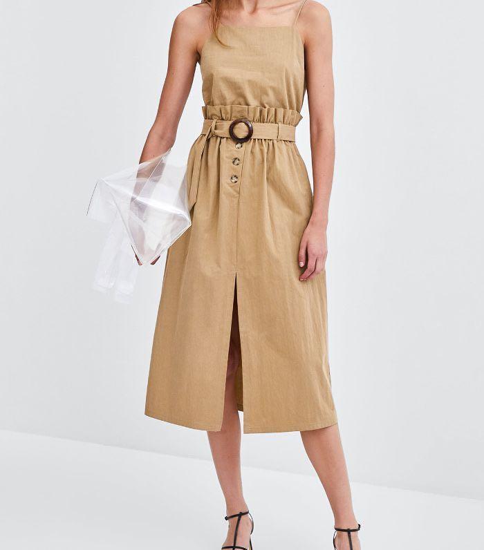Zara camel dress clearance