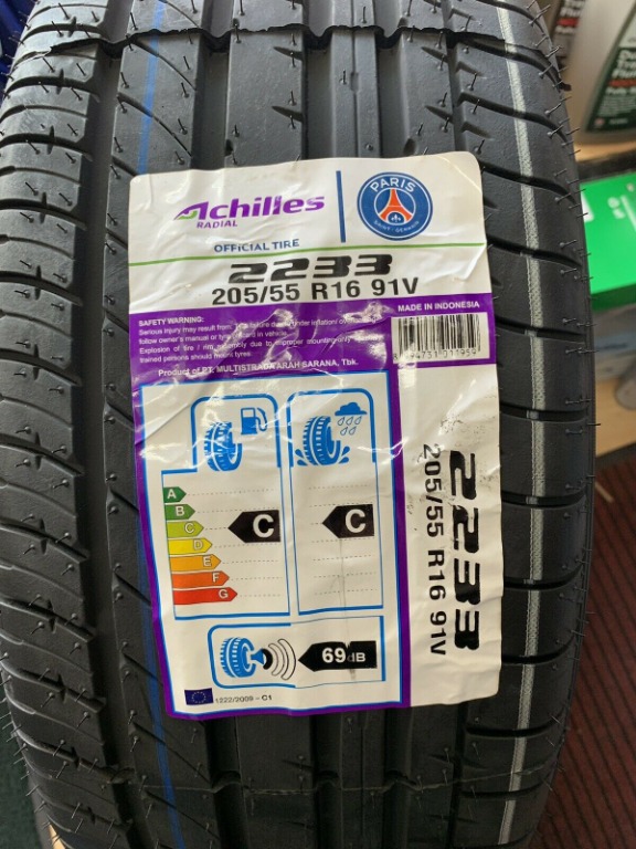 205 55 16 Achilles 2233 Tyre Clearance Sale Brand New 205 55r16 2055516 Tire Car Accessories Tyres Rims On Carousell