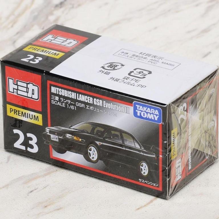 包郵 Tomica 黑盒車仔tomica Premium 23 Mitsubishi Lancer Evolution Iii Evo 3 三菱evo3代黑色 玩具 遊戲類 玩具 Carousell