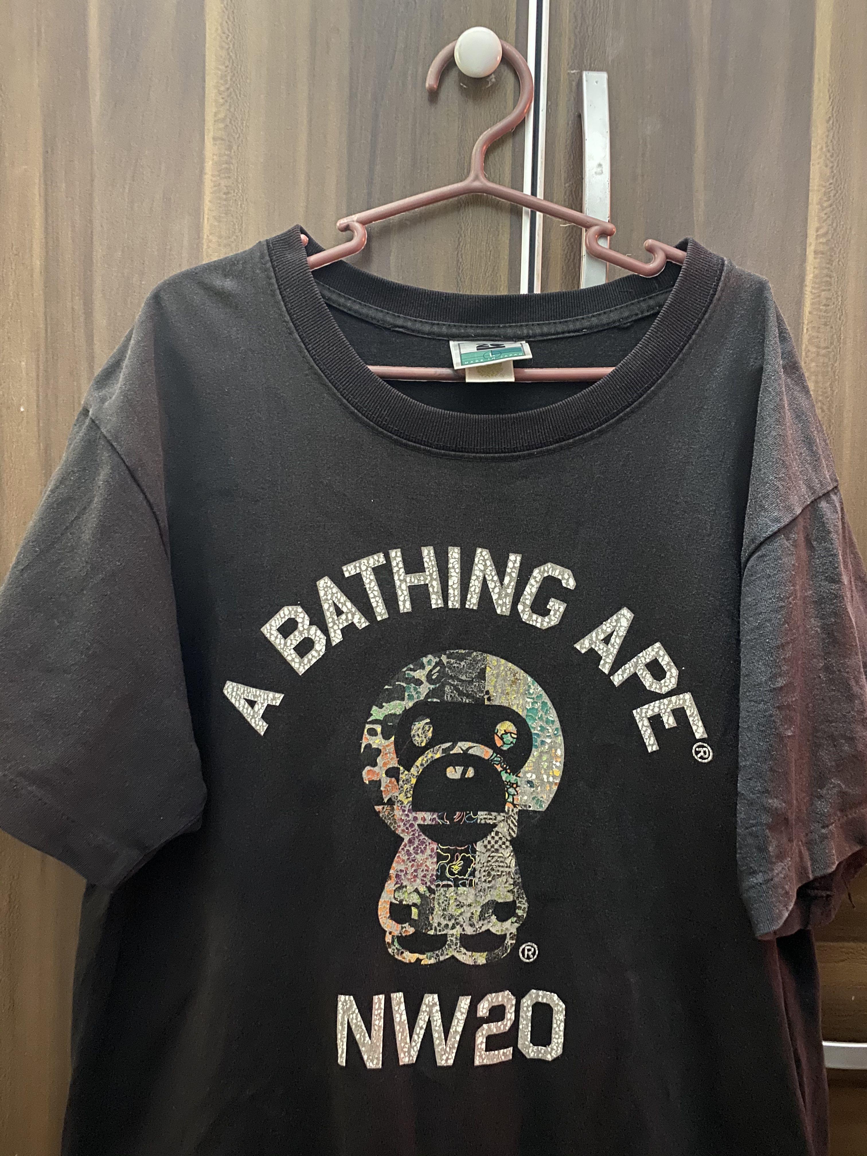 a bathing ape black shirt