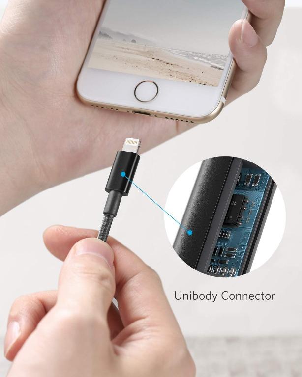 Anker Premium Nylon Lightning Cable 3ft, Apple MFi Certified for iPhone