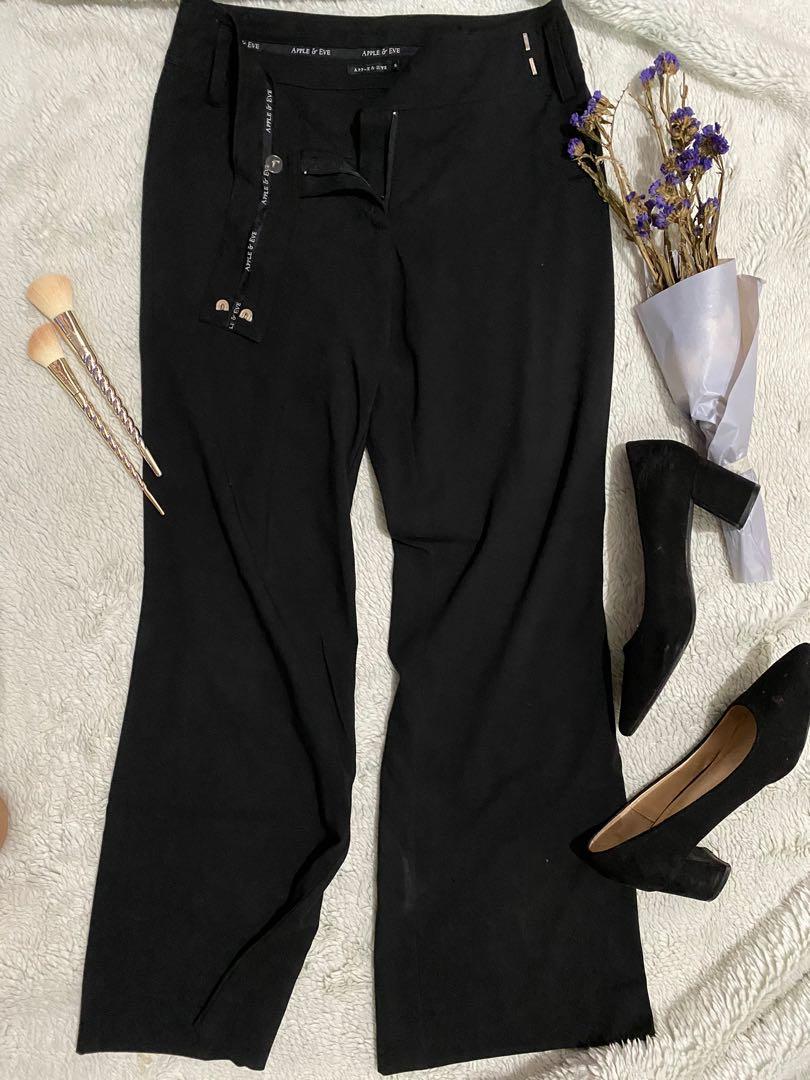 Apple & Eve Black slacks (Category: Traditional & Ethnic wear) located in Las Pinas. Submitted by issaprelovedstuff (Listing ID 1023066713, Image 1). Description: Probably would have still used this if kasya pa sakin bc i gained weight For corpo attire Good quality For meet-ups 📍MOA/ MAAX - upon schedule 📍Las Piñas / Alabang area on weekends.