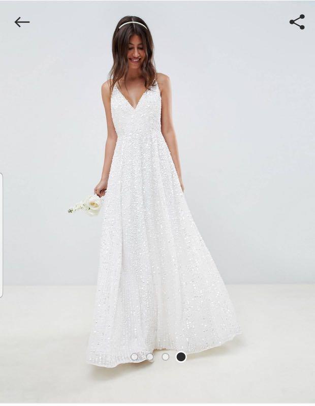 Asos sequin bridesmaid dress deals