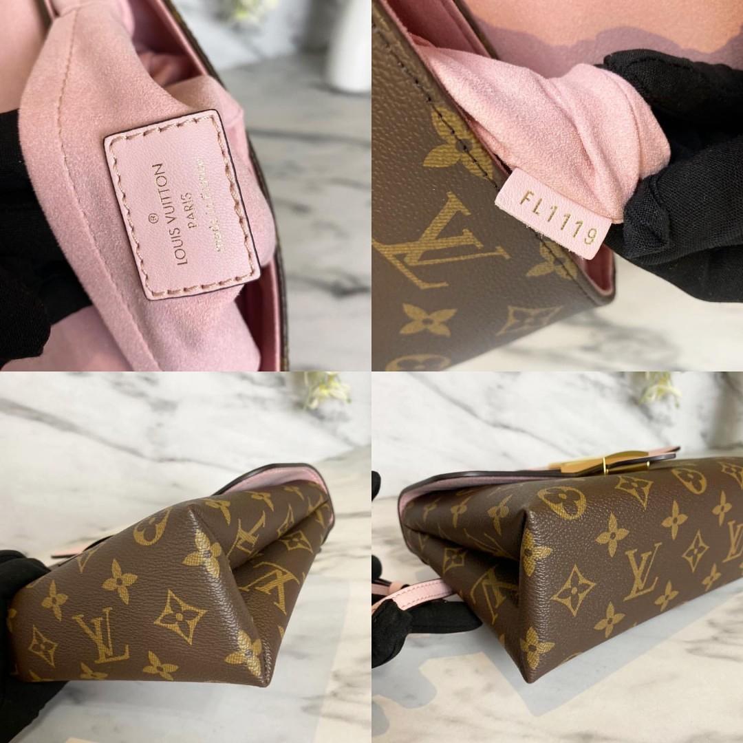 Authentic Louis Vuitton Locky BB Bag in Rouse Poudre Monogram Canvas,  Luxury, Bags & Wallets on Carousell