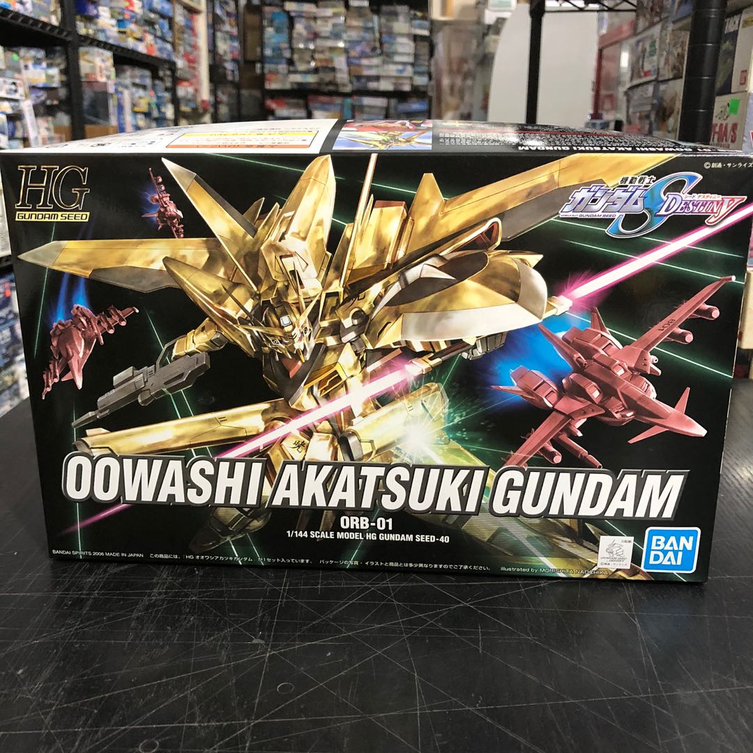Bandai Gundam Hg 1 144 00washi Akatsuki Gundam Model Kit Toys Games Others On Carousell