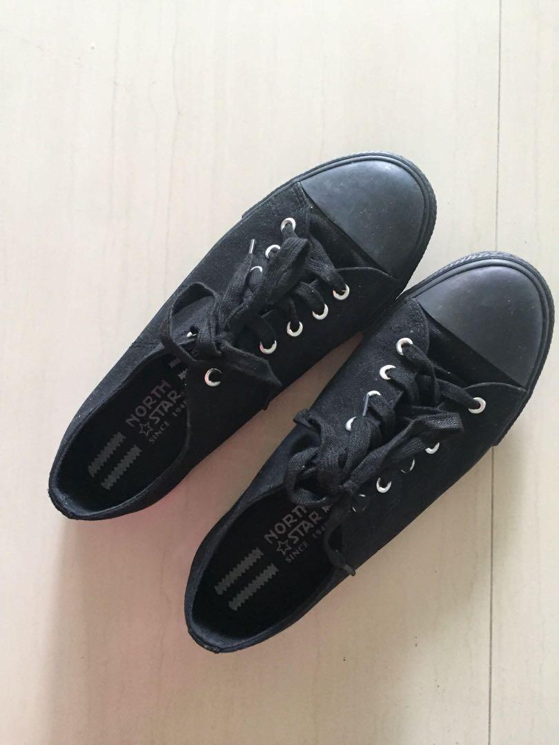 black canvas shoes bata