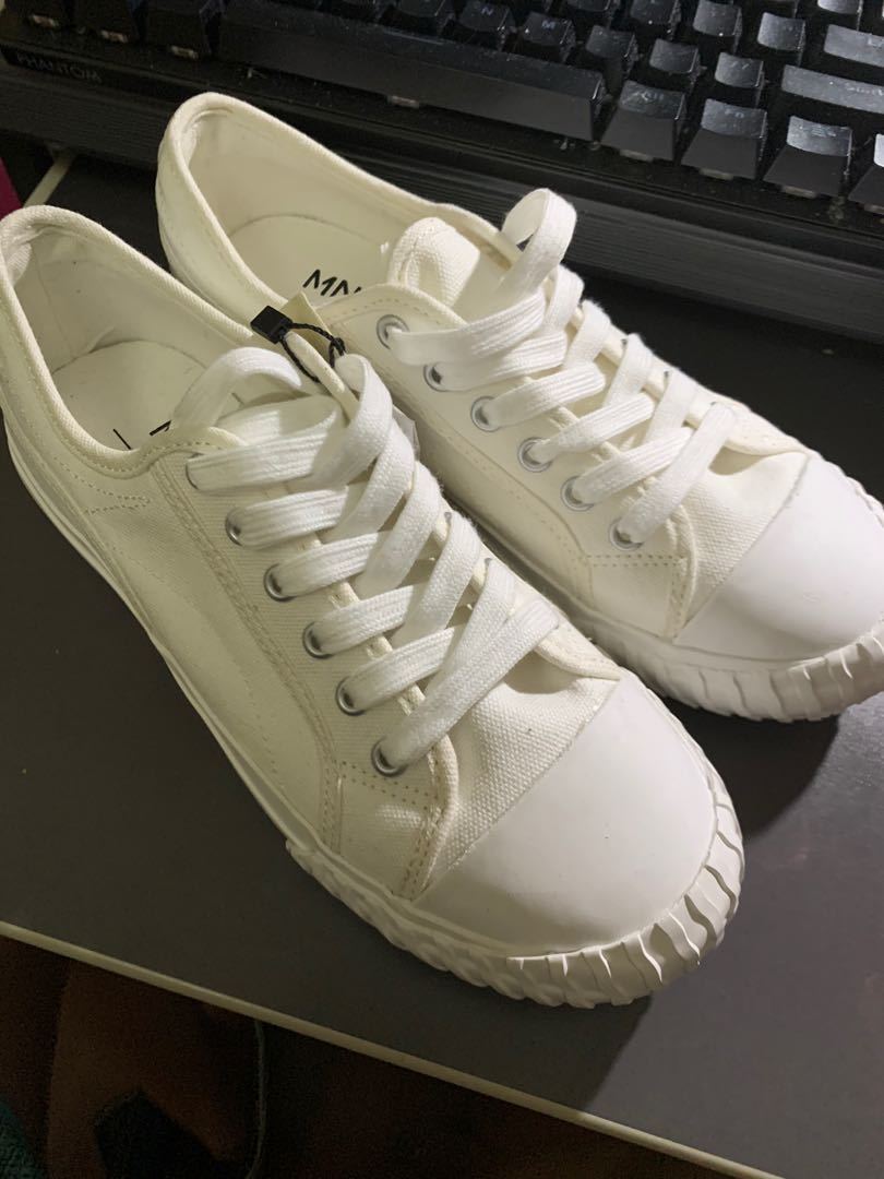 mango white sneakers