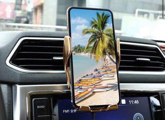 Black Smart Sensor Wireless Car Charger Touch Sensing Automatic Retractable Clip 10W Qi Fast Charging Phone Holder Compatible for iPhone 11//11 Pro Max//Xs Max//XR//X//8//8Plus Samsung S10//S9//S8//Note 8