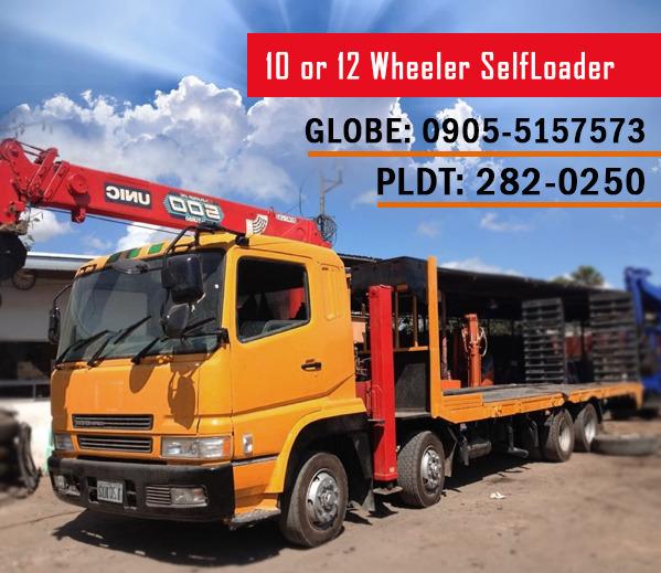 Boomtruck for rent Boom truck rental self loader 10wheeler wingvan