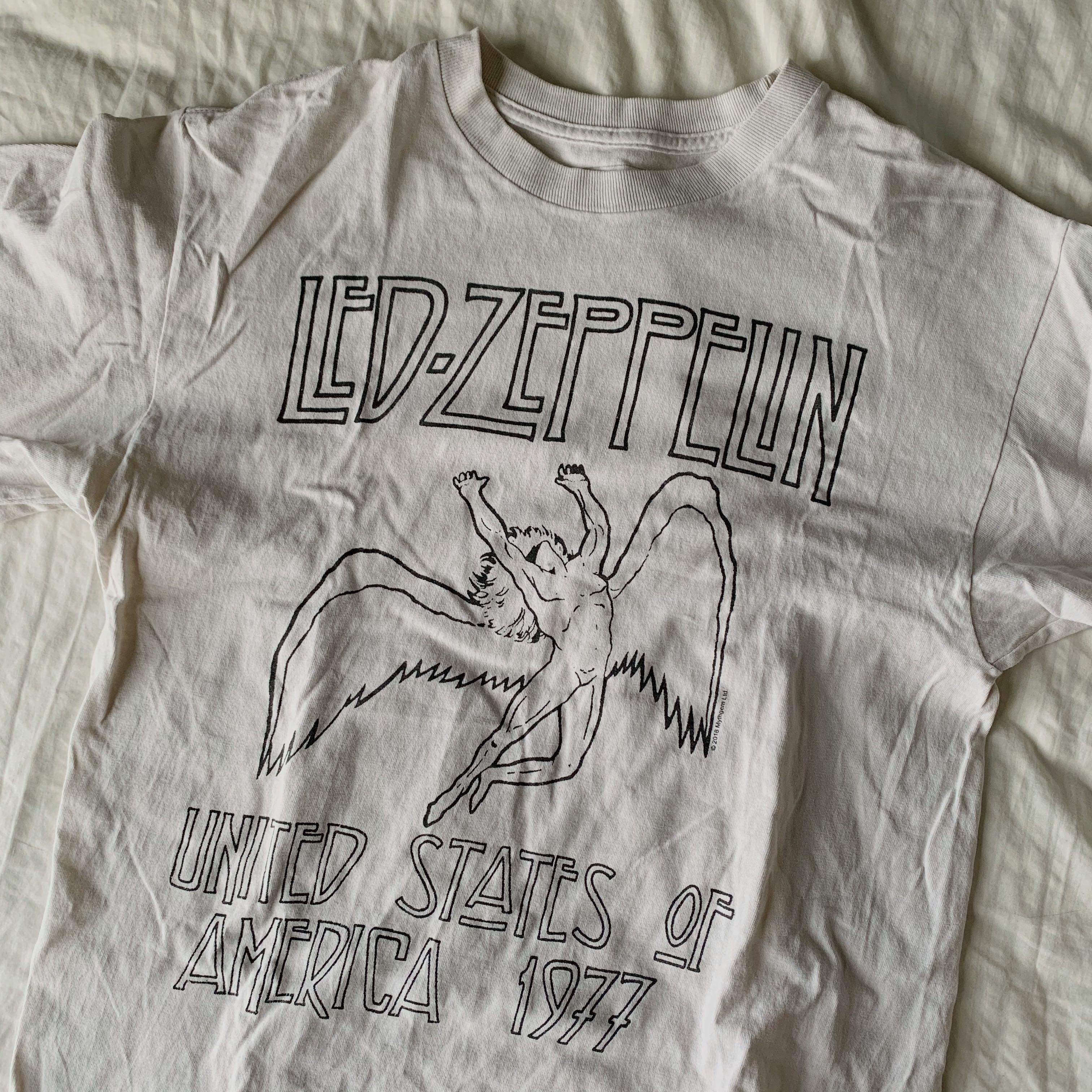 Brandy Melville Led Zeppelin Oversized Tee Women s Fashion Tops Other Tops on Carousell