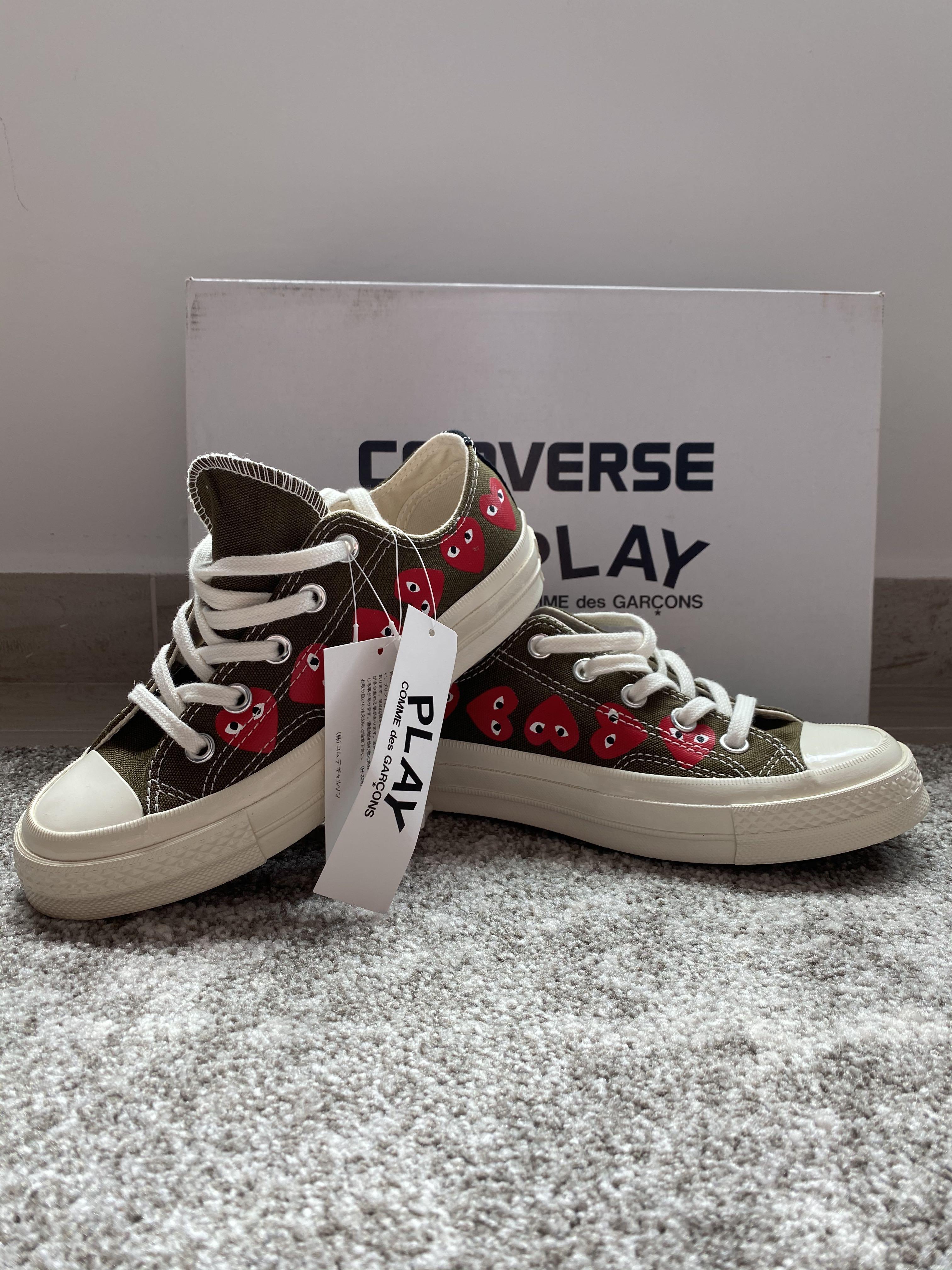 CDG CONVERSE Multi Heart Chuck Taylor Women s Fashion Footwear Sneakers on Carousell
