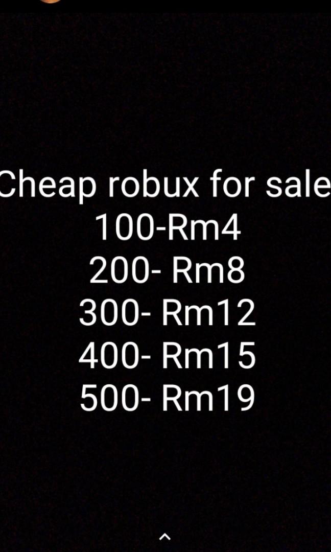 Cheap Robux Sale Pls Slide The Pics For Reviews Video Gaming Others On Carousell - 100 robux w bonus 100 robux bag roblox