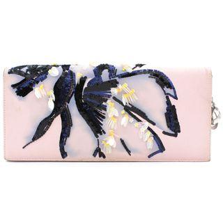 CHRISTIAN DIOR Sequins-Embellished Wallet On Chain