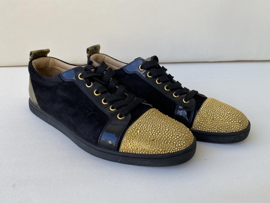 louboutin gold black