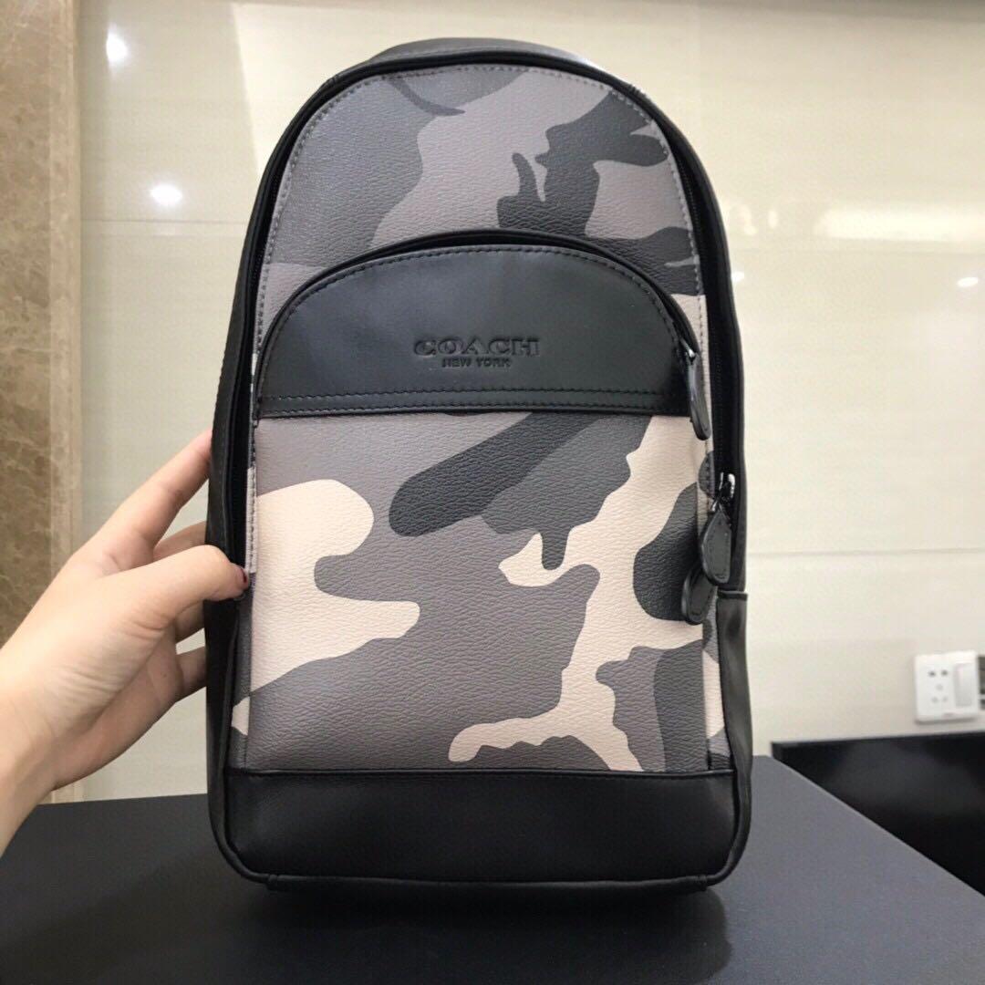 coach camouflage sling bag