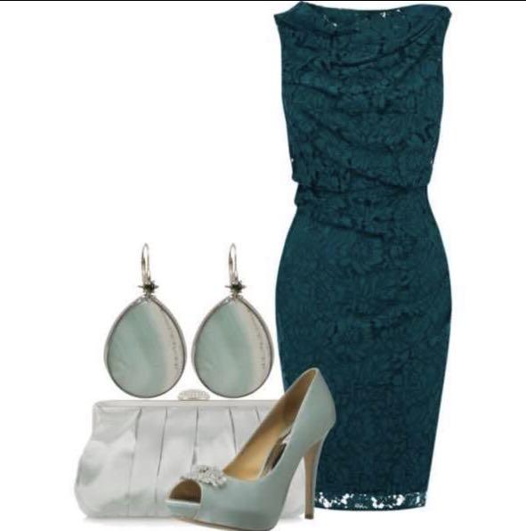 coast green lace dress