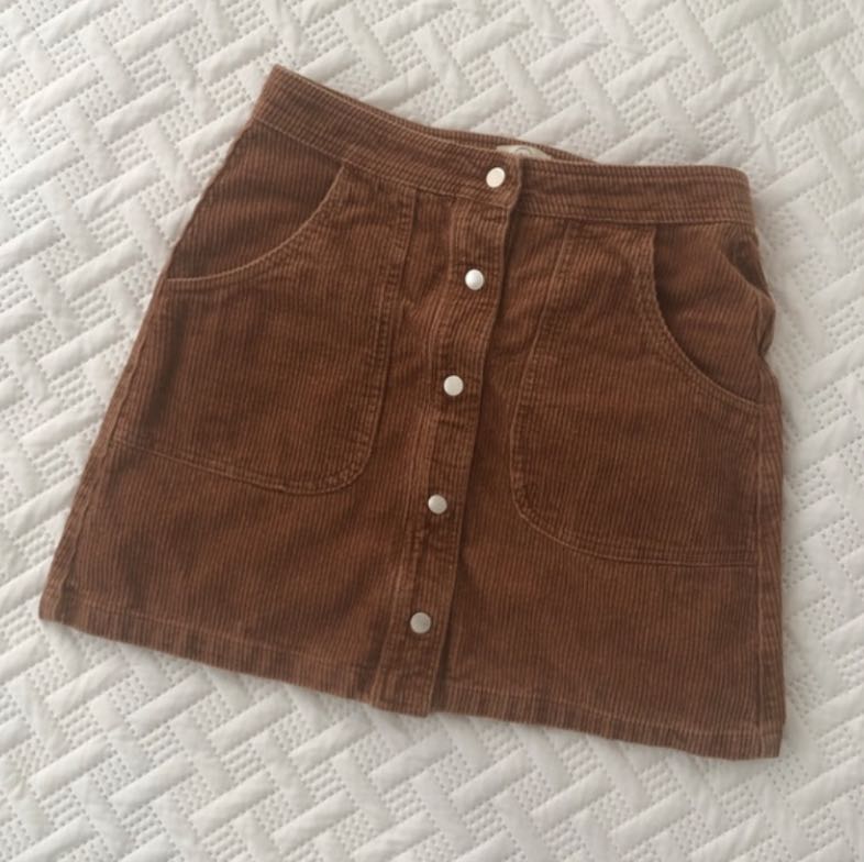 brown skirt cotton on