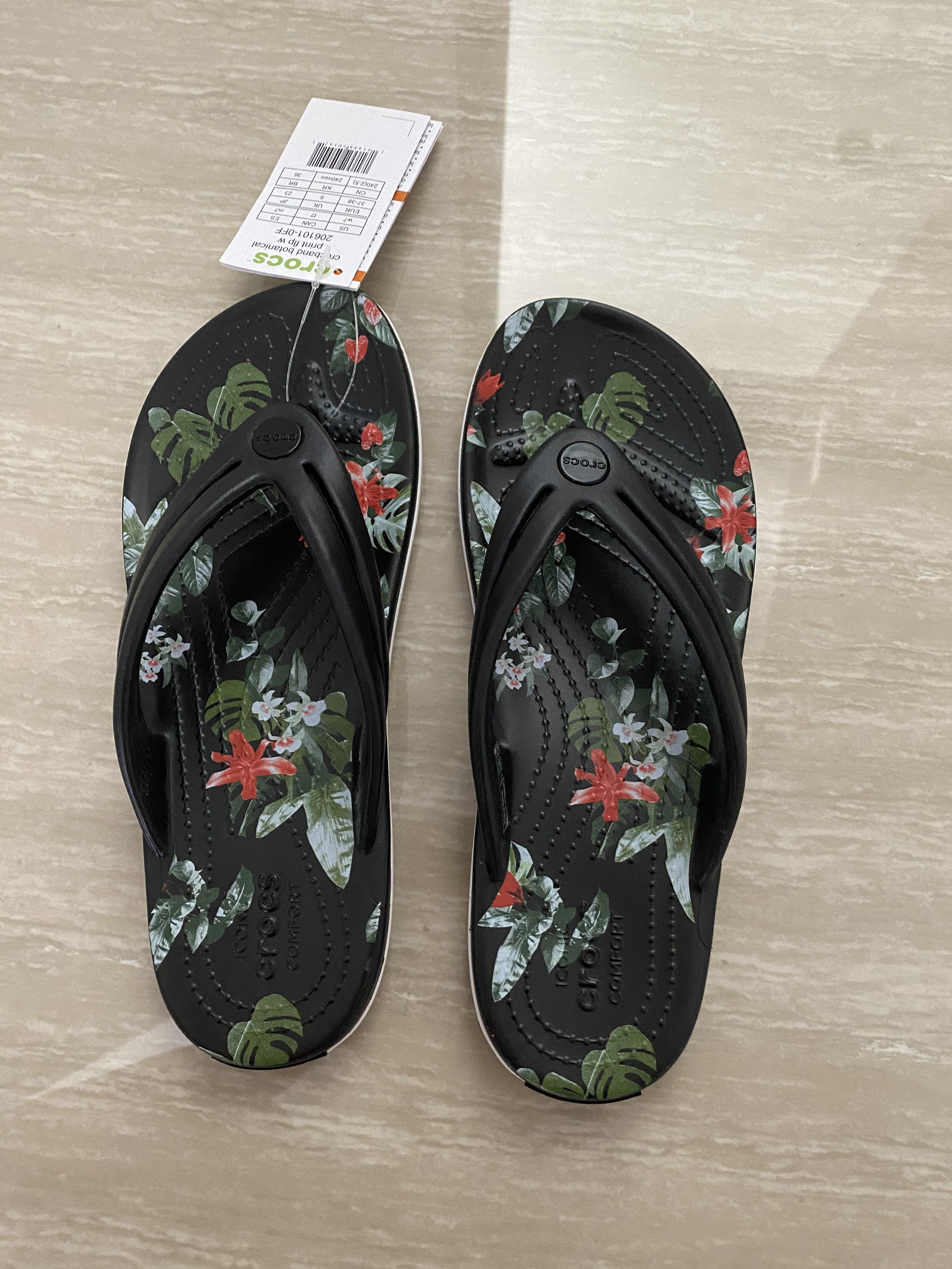 floral slippers
