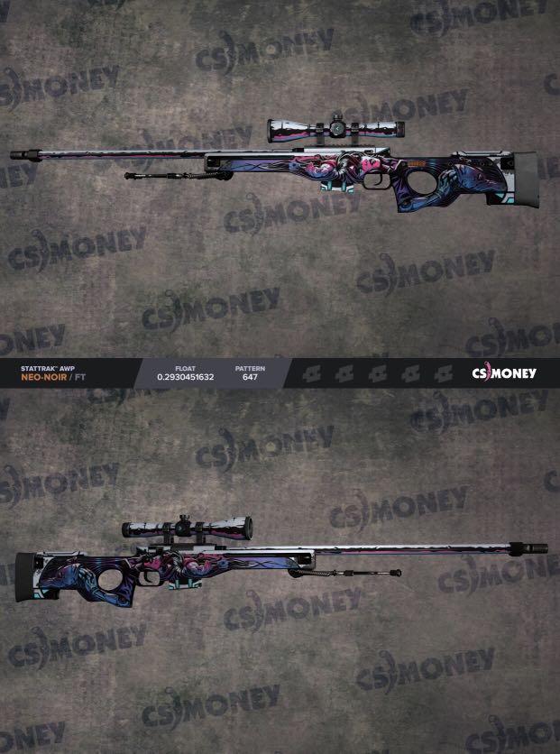 Csgo Awp Neo Nair Stattrak Video Gaming Others On Carousell