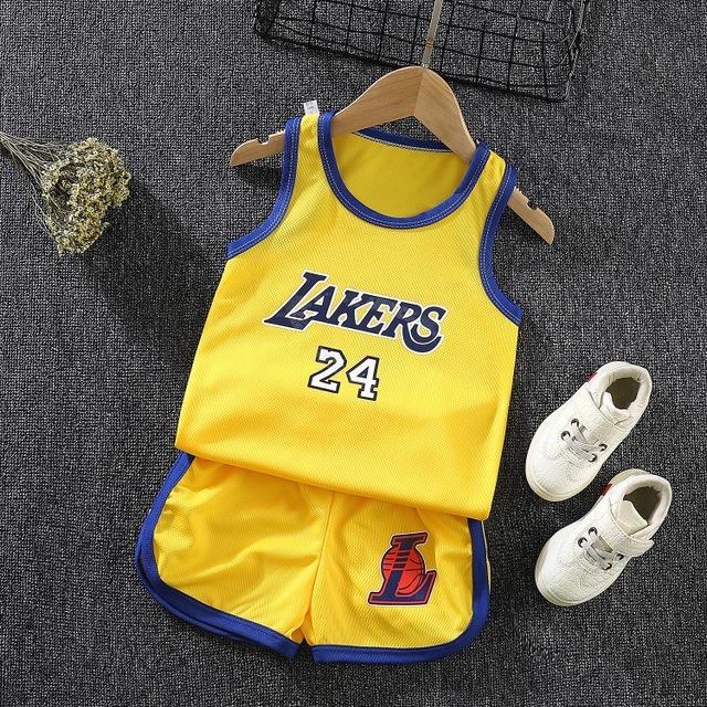 cute baby basketball series jersey lakers and bulls