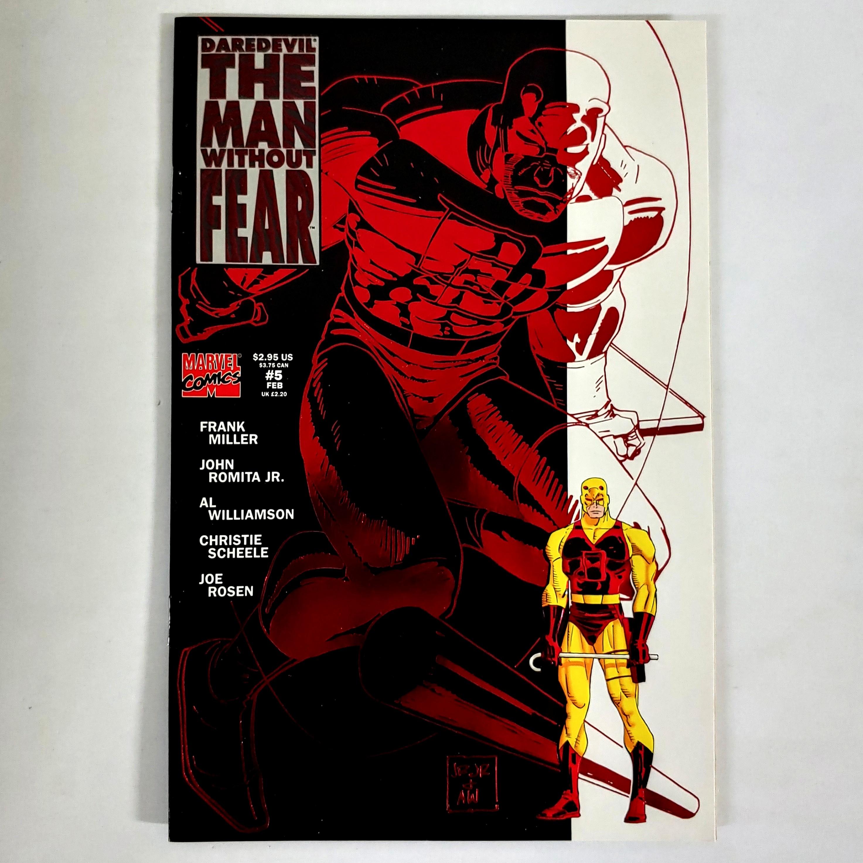 Daredevil The Man Without Fear 15 COMPLETE SET (1993) Frank Miller red foil embossed cover